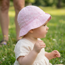 0383: Baby Girls  Cloche Hat (6-18 Months)
